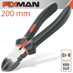 FIXMAN INDUSTRIAL DIAGONAL SIDE CUTTING PLIERS 8" 200MM