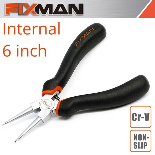 FIXMAN STRAIGHT INTERNAL CIRCLIP PLIERS 155MM 6"