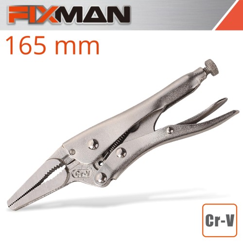FIXMAN LONG NOSE LOCK GRIP PLIERS 6"/165MM FIXMAN LONG NOSE LOCK GRIP PLIERS 6"/165MM