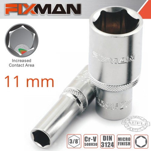 FIXMAN 3/8" DR DEEP SOCKET 11MM