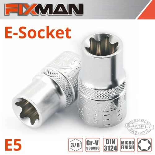 FIXMAN 3/8" DRIVE E-SOCKET 6 POINT E5