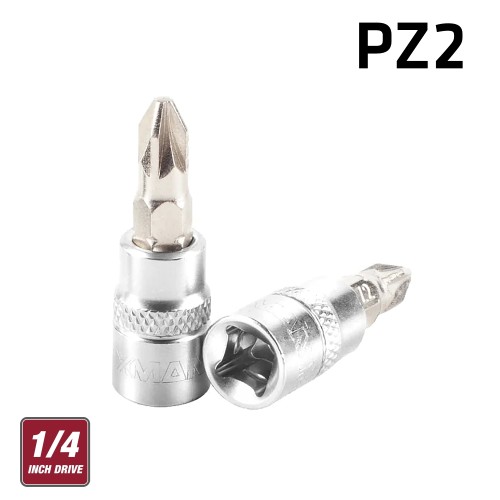 FIXMAN 1/4" DR.BIT SOCKET PZ2 POZI SCREWDRIVER BIT