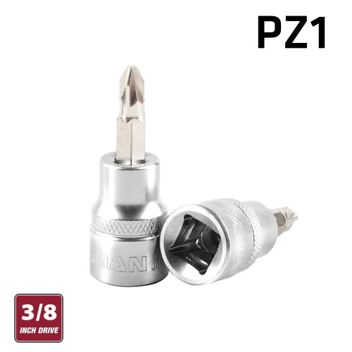 FIXMAN 3/8" DR.BIT SOCKET PZ1 POZI SCREWDRIVER BIT FIXMAN 3/8" DR.BIT SOCKET PZ1 POZI SCREWDRIVER BIT