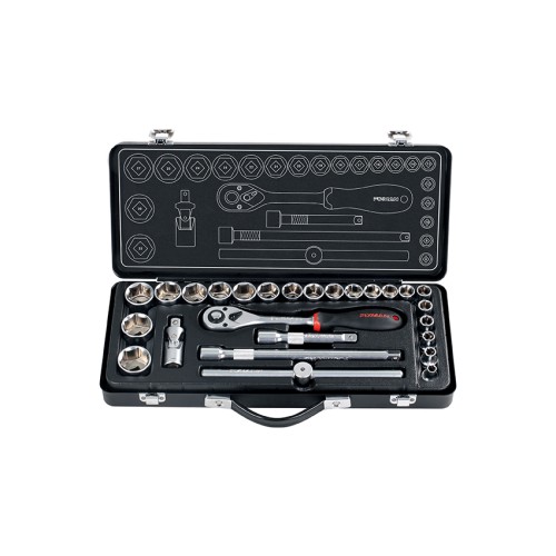 FIXMAN 26 PIECE SOCKET SET 1/2" 8 - 25 27 30 &AMP;32MM