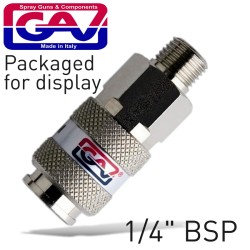 UNIVERSAL QUICK COUPLER 1/4"M PACKAGED