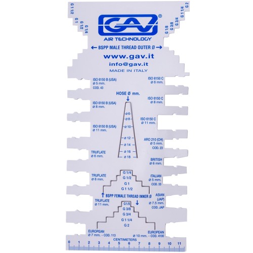 PROFILE GAGE FOR GAV FITTINGS