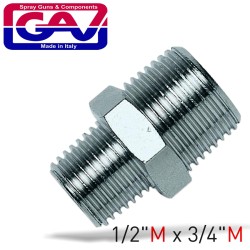 TAPER REDUCER NIPPLE 1/2"X3/4"M/M