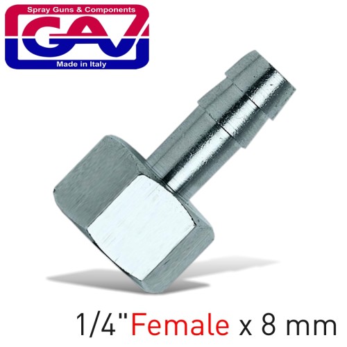 HOSE ADAPTOR 8MM X 1/4"FEMALE HOSE ADAPTOR 8MM X 1/4"FEMALE