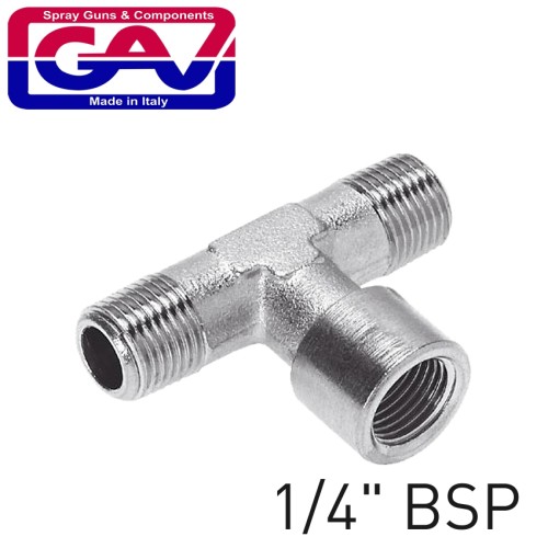 T CONNECTOR 1/4" MFM T CONNECTOR 1/4" MFM