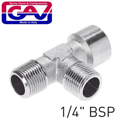 T CONNECTOR 1/4" MMF