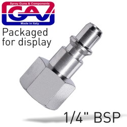 QUICK COUPLER/INSERTS ARO 1/4"F 2 PACKAGED