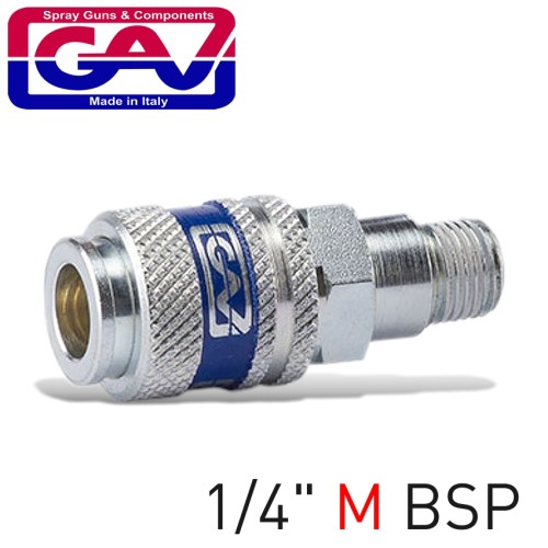 HARDENED STEEL QUICK COUPLER 1/4"M HARDENED STEEL QUICK COUPLER 1/4"M