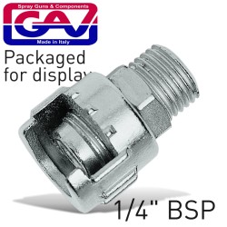 NIPPLE WITH METAL RING 1/4"M  FOR BAYONET COUPLINGS PACKAGED NIPPLE WITH METAL RING 1/4"M  FOR BAYONET COUPLINGS PACKAGED
