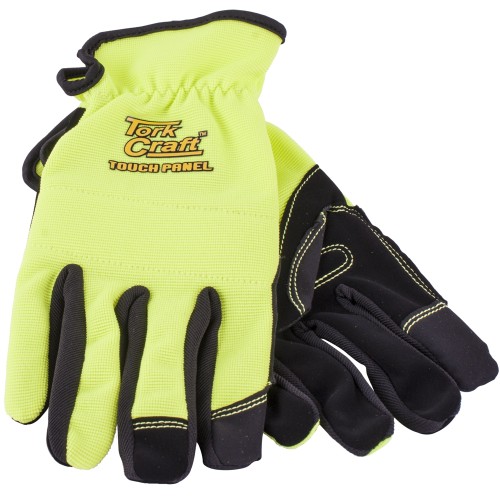GLOVE YELLOW 2XL WITH PU PALM MULTI PURPOSE