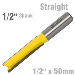 STRAIGHT BIT 1/2" X 50MM CUT 2 FLUTE 1/2"SHANK