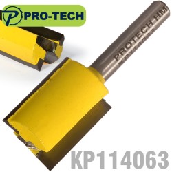 STRAIGHT BIT 3/4"(19MM) X 1"(25.4MM) CUT 2 FLUTE WITH BOTTOM CUT 1/4"