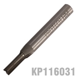 STRAIGHT BIT 5/32" (4MM) X 1/2" CUT SOLID CARBIDE 2 FLUTE 1/4"SHANK