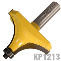 CORNER ROUNDING 2 1/2" X 1 1/4" (1" RADIUS) 1/2" SHANK