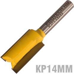 STRAIGHT BIT 14MM X 25MM CUT 2 FLUTE METRIC 1/4" SHANK