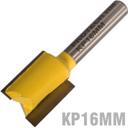 STRAIGHT BIT 16MM X 20MM CUT 2 FLUTE METRIC 1/4" SHANK