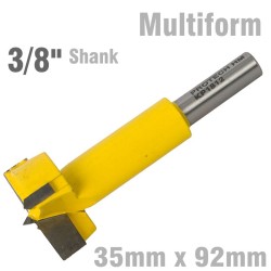 HINGE BORE BIT 35MM X 92MM 3/8" SHANK