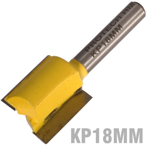 STRAIGHT BIT 18MM X 28MM CUT 2 FLUTE METRIC 1/4" SHANK