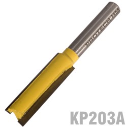 STRAIGHT BIT 3/8" (9.5MM) X 1 1/4"(32MM) TWO FLUTE LONG 1/4" SHANK