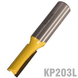 STRAIGHT BIT 3/8" (9.5MM) X 1"(25.4MM) TWO FLUTE LONG 1/2" SHANK