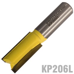 STRAIGHT BIT 9/16" (14.3MM) X 1 1/4"(31.8MM) TWO FLUTE 1/2" SHANK