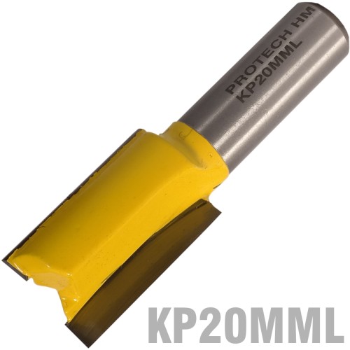 STRAIGHT BIT 20MM X 32MM CUT 2 FLUTE METRIC 1/2" SHANK