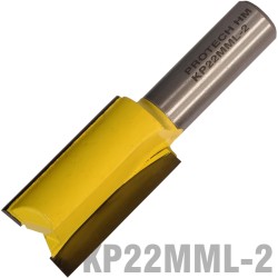STRAIGHT BIT 22MM X 38MM CUT 2 FLUTE METRIC 1/2" SHANK
