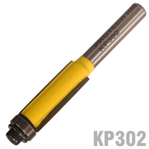 TRIM BIT 3/8" X 1"WITH BOTTOM BEARING 1/4" SHANK
