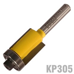 TRIM BIT 16MM X 20MM WITH BOTTOM BEARING 1/4" SHANK
