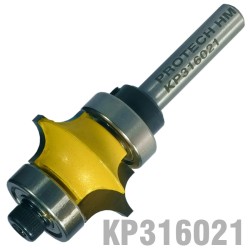 FULL BEAD DOUBLE BEARING 1" X 1/2" RADIUS 3/16" 1/4" SHANK