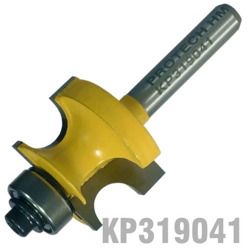 EDGE BEADING BIT 1" X 11/16" RADIUS 3/16" 1/4" SHANK