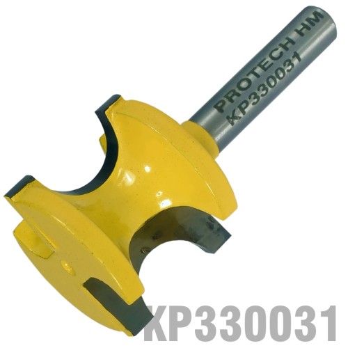 EXTERNAL BULL NOSE 1/2" X 22MM FULL RADIUS 12.7MM 1/4" SHANK