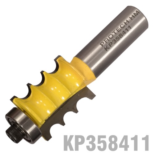 TRIPLE BEAD BIT 7/8" X 1" TWO FLUTES 1/2" SHANK TRIPLE BEAD BIT 7/8" X 1" TWO FLUTES 1/2" SHANK