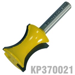 EXTERNAL BULL NOSE 24MM X 5/8" HALF RADIUS 1/4" SHANK