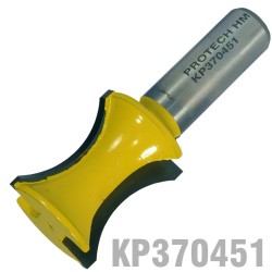 EXTERNAL BULL NOSE 1" X 1" HALF RADIUS 1/2" SHANK