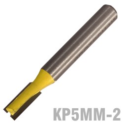 STRAIGHT BIT 5MM X 12MM TWO FLUTE METRIC 1/4" SHANK