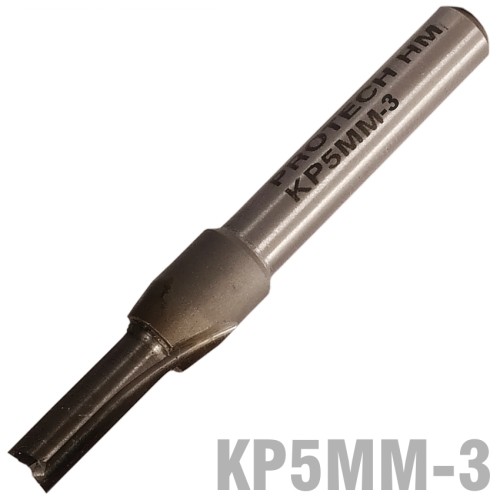 STRAIGHT BIT 5MM X 14MM TWO FLUTE SOLID CARBIDE 1/4" SHANK