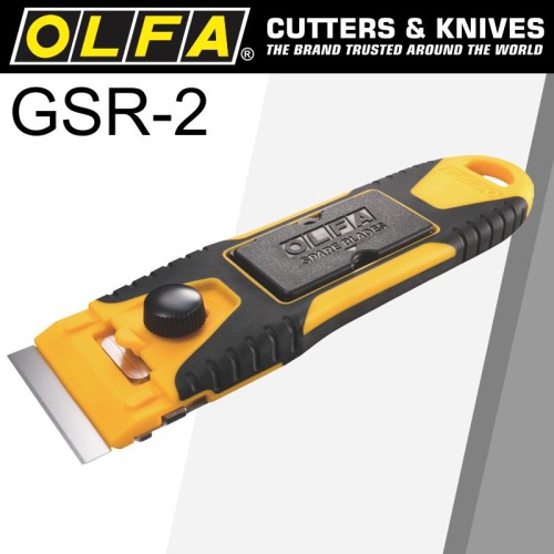 OLFA COMPACT SLIM GLASS SCRAPER S/STEEL BLADE 40MMX18MM INC 6 BLADES OLFA COMPACT SLIM GLASS SCRAPER S/STEEL BLADE 40MMX18MM INC 6 BLADES
