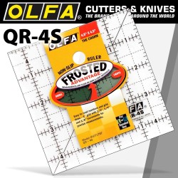 QUILT RULER 4" X 4" SQUARE WITH GRID