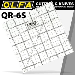 QUILT RULER 6" X 6" SQUARE WITH GRID