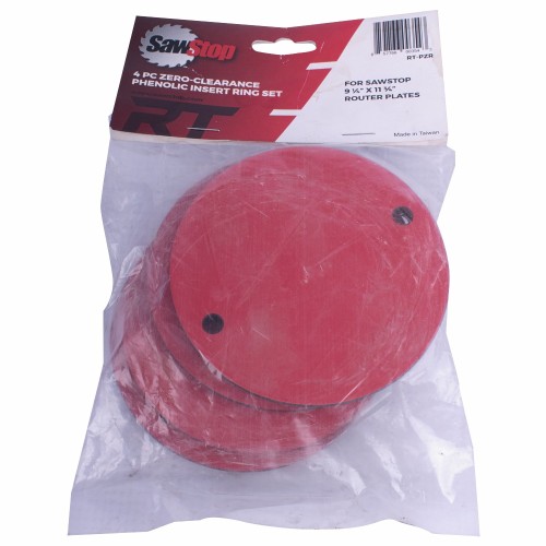 PHENOLIC INSERT RING ZERO CLARANCE 4PC SET FOR ROUTER LIFT RT-LFT SAWS PHENOLIC INSERT RING ZERO CLARANCE 4PC SET FOR ROUTER LIFT RT-LFT SAWS