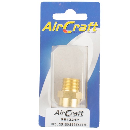 REDUCER BRASS 3/8X3/8 M/F 1PC PACK