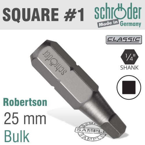 SQ.RECESS NO.1 INSERT BIT SQ.RECESS NO.1 INSERT BIT