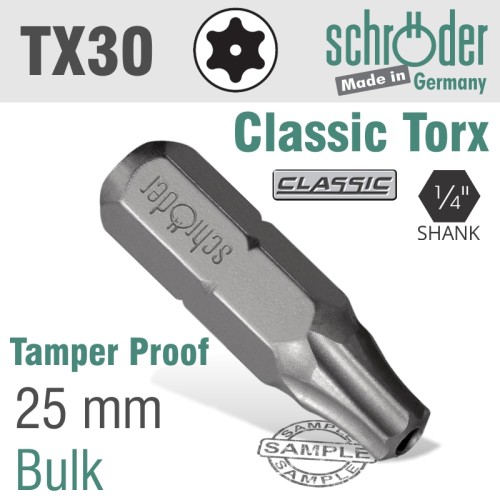 TORX TAMPER RESIST T30 25MM