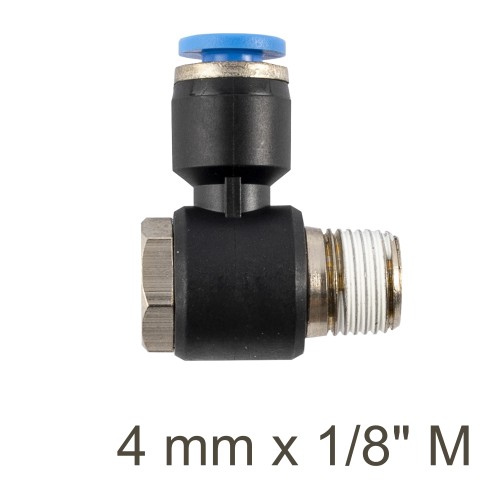 SWIVEL ELBOW PU 4MM X 1/8" M