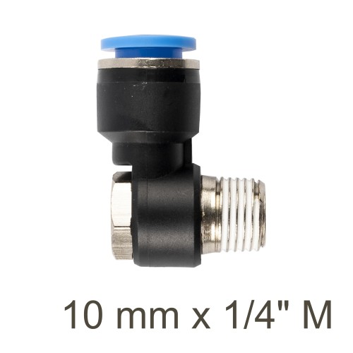 SWIVEL ELBOW PU 10MM X 1/4" M